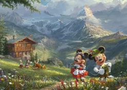 Schmidt - Thomas Kinkade: Disney Mickey & Minnie in the Alps - 1000 Piece Jigsaw Puzzle Outlet