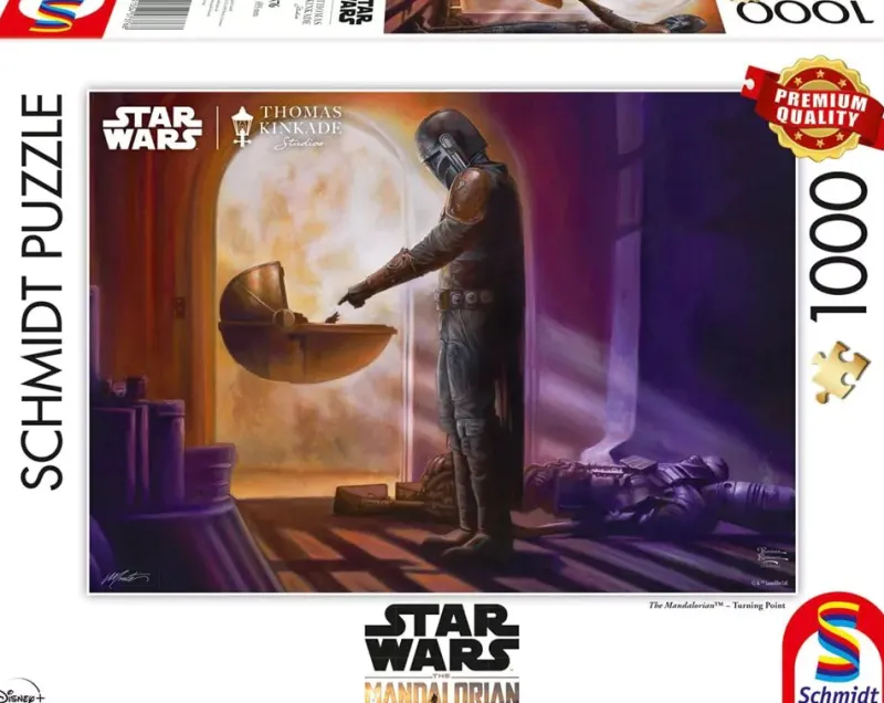 Schmidt - Thomas Kinkade: Disney Star Wars The Mandalorian - Turning Point - 1000 Piece Jigsaw Puzzle Hot