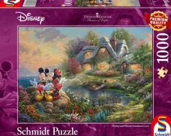 Schmidt - Thomas Kinkade, Disney-Sweethearts Mickey & Minnie - 1000 Piece Jigsaw Puzzle Best