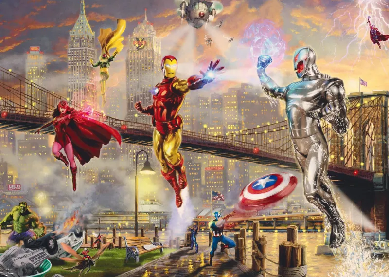Schmidt - Thomas Kinkade: Marvel Iron Man - 1000 Piece Jigsaw Puzzle Discount