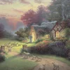 Schmidt - Thomas Kinkade, Spirit, Cottage of the Good Shepherd - 1000 Piece Jigsaw Puzzle Clearance