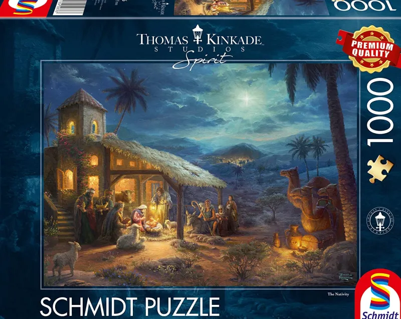 Schmidt - Thomas Kinkade, Spirit, Jesus' Birt - 1000 Piece Jigsaw Puzzle Best