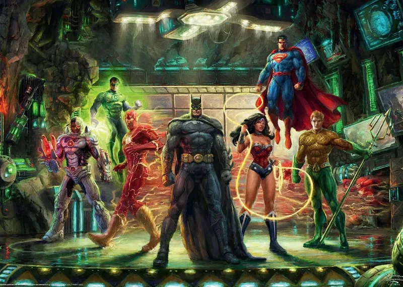 Schmidt - Thomas Kinkade: The Justice League - 1000 Piece Jigsaw Puzzle Discount