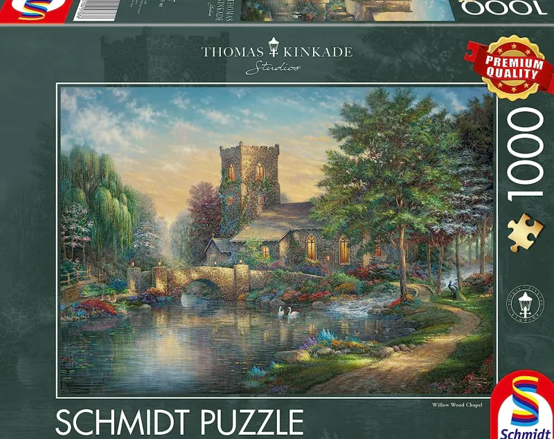 Schmidt - Thomas Kinkade: Willow Wood Chapel - 1000 Piece Jigsaw Puzzle Best