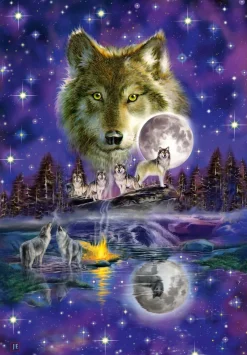 Schmidt Spiele - Wolf Moonlight - 1000 Piece Jigsaw Puzzle Hot
