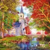 Schmidt Shmidt - Chapel in Autumn Magic - 1000 Piece Jigsaw Puzzle Clearance
