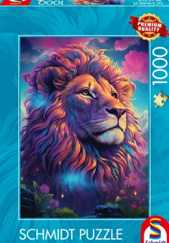 Schmidt Shmidt - Lion in the Wind of Colours - 1000 Piece Jigsaw Puzzle New