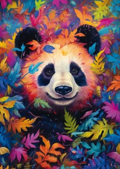 Schmidt Shmidt - Panda Bear in the Rainbow Forest - 1000 Piece Jigsaw Puzzle Clearance