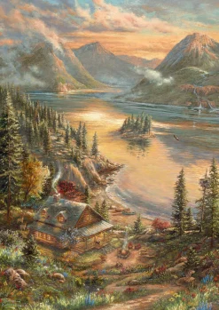 Schmidt Shmidt - Thomas Kinkade: Lakefront Splendor - 500 Piece Jigsaw Puzzle Best