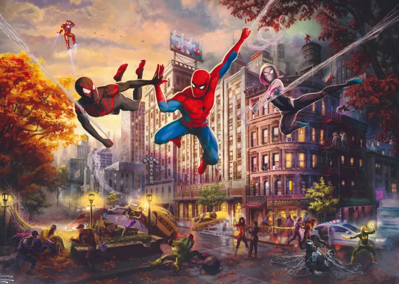 Schmidt Shmidt - Thomas Kinkade: Marvel Spider-Man and Friends - The Ultimate Alliance - 1000 Piece Jigsaw Puzzle Discount