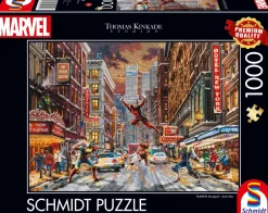 Schmidt Shmidt - Thomas Kinkade: Marvel Deadpool Snow Day - 1000 Piece Jigsaw Puzzle Discount
