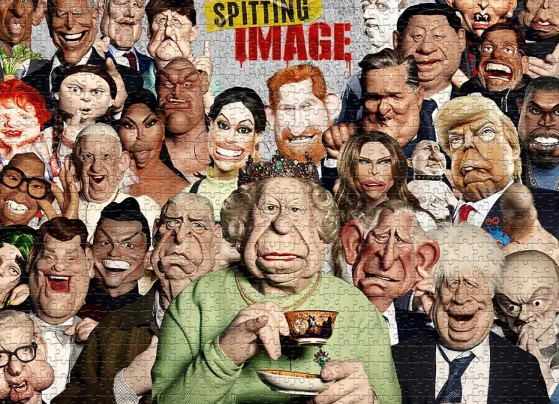 Winning Moves Spitting Image - 1000 Piece Jigsaw Puzzle Hot