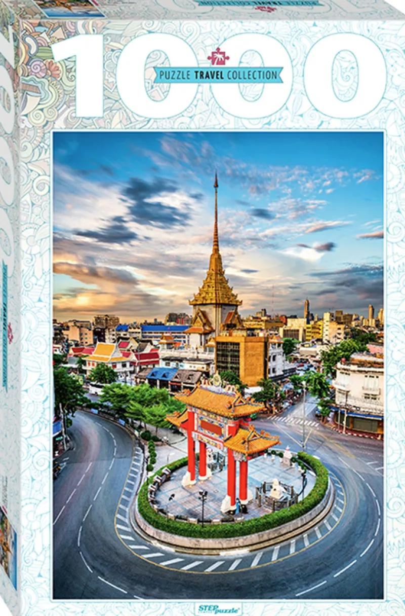 Step Puzzle - Chinatown in Bangkok, Thailand - 1000 Piece Jigsaw Puzzle Online
