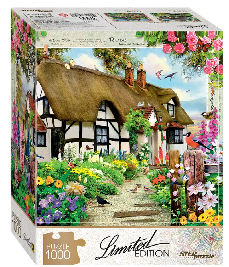 Step Puzzle - English Cottage - 1000 piece jigsaw puzzle Clearance