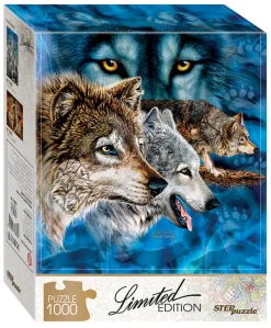 Step Puzzle - Find 12 Wolves! - 1000 piece jigsaw puzzle Fashion