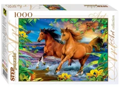Step Puzzle - Horses - 1000 Piece Jigsaw Puzzle Fashion