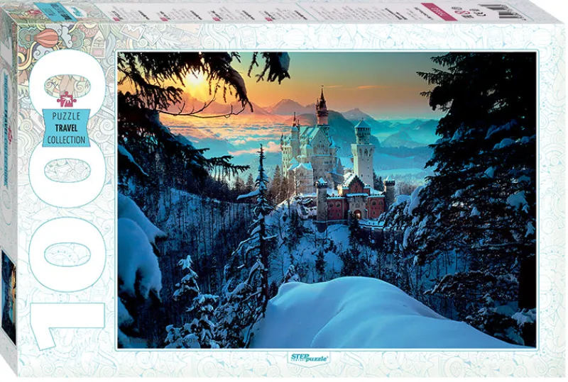 Step Puzzle - Neuschwanstein, Germany - 1000 Piece Jigsaw Puzzle Clearance