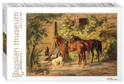Step Puzzle 79214 Russian Museum - Adam Albrecht. Horses at the Porch Best