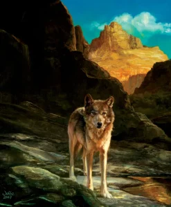 Sunsout - Lone Wolf - 1000 piece jigsaw puzzle Outlet