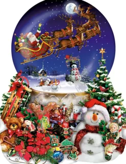Sunsout - Lori Schory - Santa's Snowy Ride - 1000 Piece Jigsaw Puzzle Sale