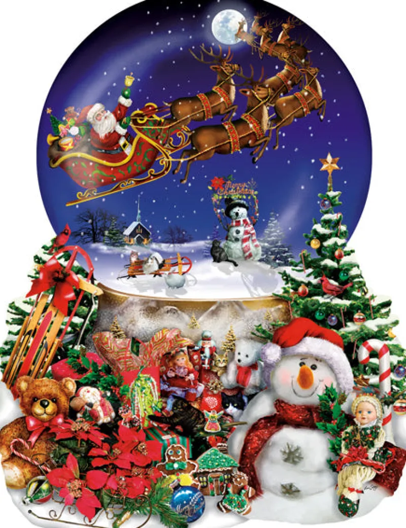 Sunsout - Lori Schory - Santa's Snowy Ride - 1000 Piece Jigsaw Puzzle Sale