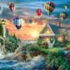 Sunsout 19285 Nicky Boehme - Balloons Over Sunset Hot