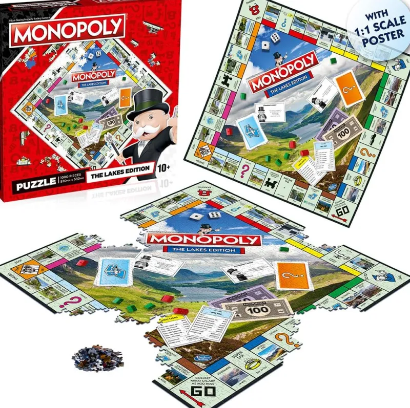 Winning Moves The Lakes Monopoly - 1000 Piece Jigsaw Puzzle Fashion