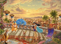 Schmidt Thomas Kinkade: Disney Jasmine Dancing in the Desert Sunset - 1000 Piece Fashion