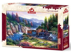 Art Puzzle Travelling by Train 1000 piece jigsaw puzzle Fashion