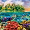 Trefl - Crazy Shapes - Tropical Island - 600 Piece Jigsaw Puzzle Outlet