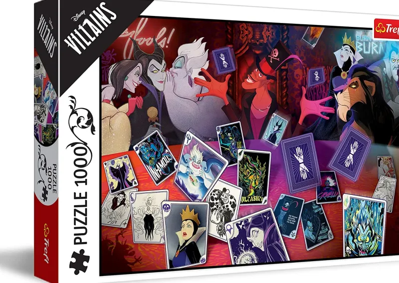 Trefl - Disney Villains - Only Good Cards - 1000 Piece Jigsaw Puzzle Hot