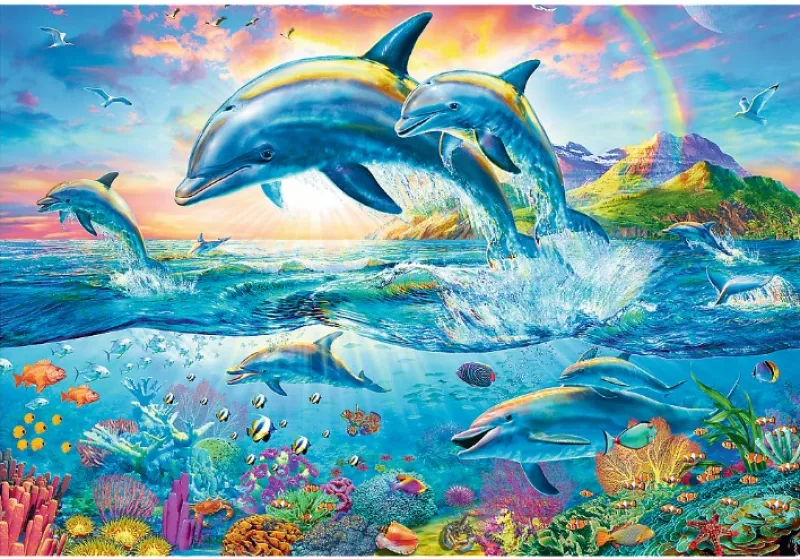Trefl - Dolphin Family - 1500 Piece Jigsaw Puzzle Sale