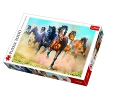 Trefl - Galloping Herd of Horses - 2000 piece jigsaw puzzle Hot