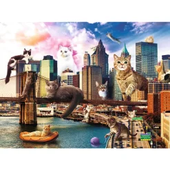 Trefl - Kittens in New York - 1000 piece jigsaw puzzle New