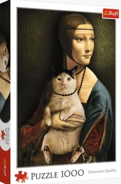 Trefl - Lady with a Cat - 1000 Piece Jigsaw Puzzle Discount
