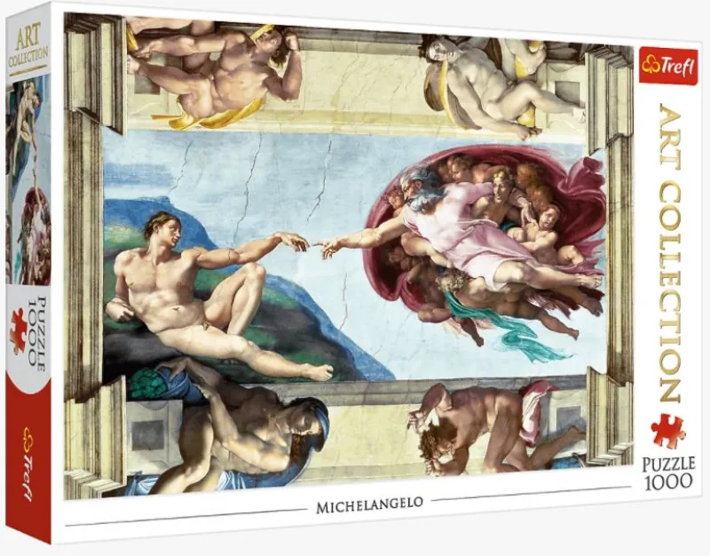 Trefl - Michelangelo : The Creation of Adam - 1000 Piece Jigsaw Puzzle Sale