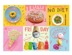 Trefl - Neon Color Line - Sweet Week - 1000 piece jigsaw puzzle Clearance