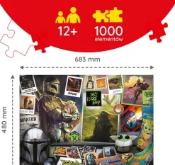 Trefl - Star Wars Mandalorian - 1000 Piece Jigsaw Puzzle Sale
