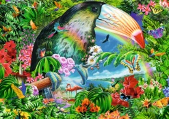 Trefl - Tropical Animals - 1040 Piece Spiral Jigsaw Puzzle New