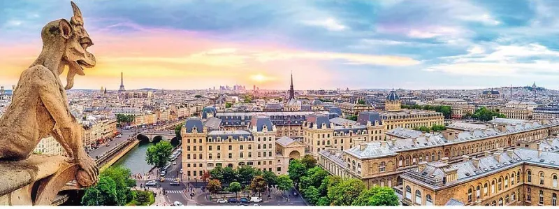 Trefl - View from the Cathedral of Notre-Dame de Paris - 1000 Piece Panorama Puzzle Sale