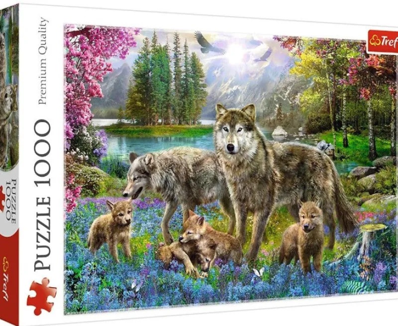 Trefl - Wolf Family - 1000 Piece Jigsaw Puzzle New