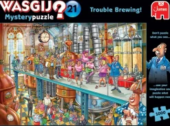 Wasgij - Mystery 21 - Trouble Brewing! - 1000 Piece Jigsaw Puzzle Online