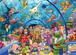 Wasgij - Original 43 - Aquarium Antics - 1000 Piece Jigsaw Puzzle New