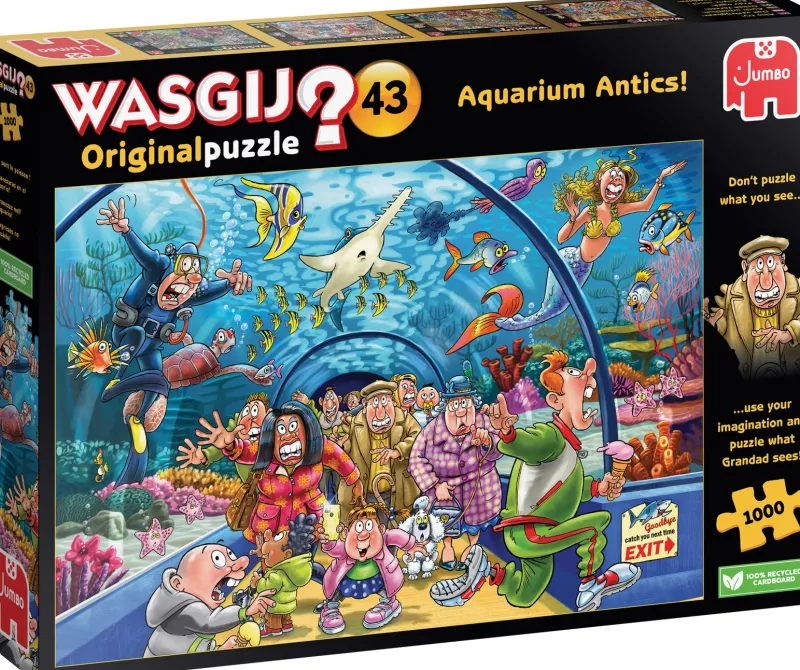 Wasgij - Original 43 - Aquarium Antics - 1000 Piece Jigsaw Puzzle New