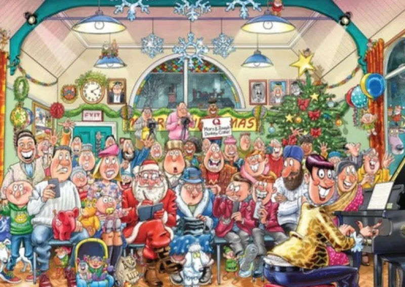 Wasgij Christmas 16 - The Christmas Show - 2 x 1000 Piece Jigsaw Puzzles Outlet