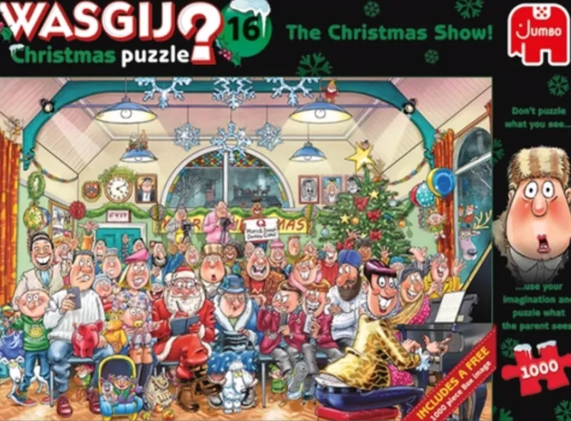 Wasgij Christmas 16 - The Christmas Show - 2 x 1000 Piece Jigsaw Puzzles Outlet