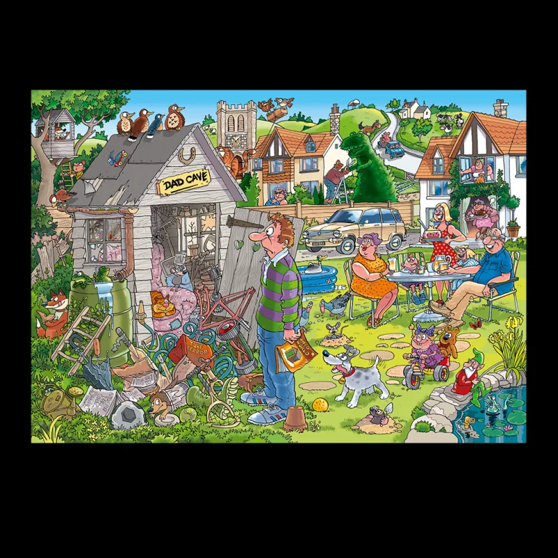 Wasgij Destiny 28 - Dad Cave - 1000 Piece Jigsaw Puzzle Fashion