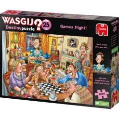 Wasgij Destiny 25 - Games Night! - 1000 Piece Jigsaw Puzzle Outlet