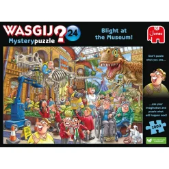 Wasgij Mystery 24 - Blight at the Museum! - 1000 Piece Jigsaw Puzzle Outlet