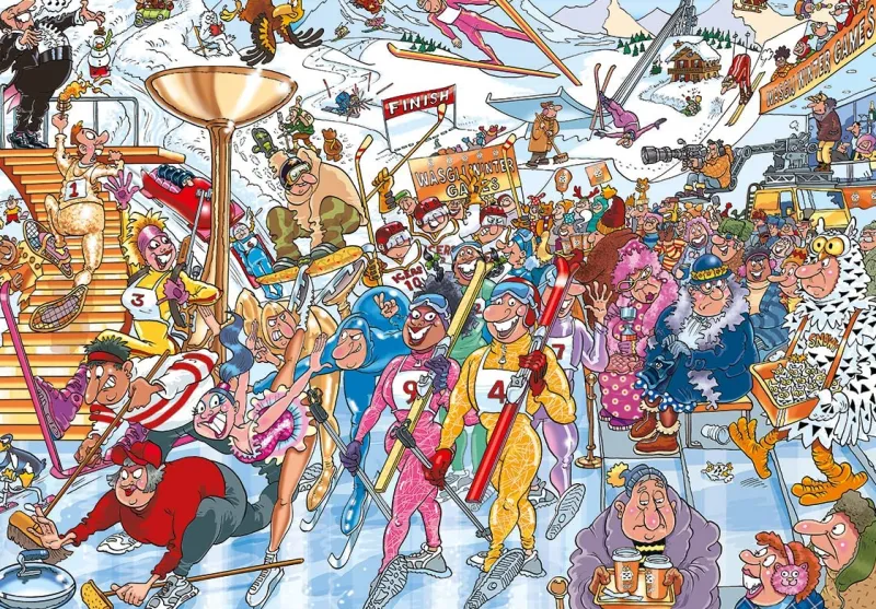 Wasgij Mystery 22 - Winter Games - 1000 Piece Jigsaw Puzzle Sale